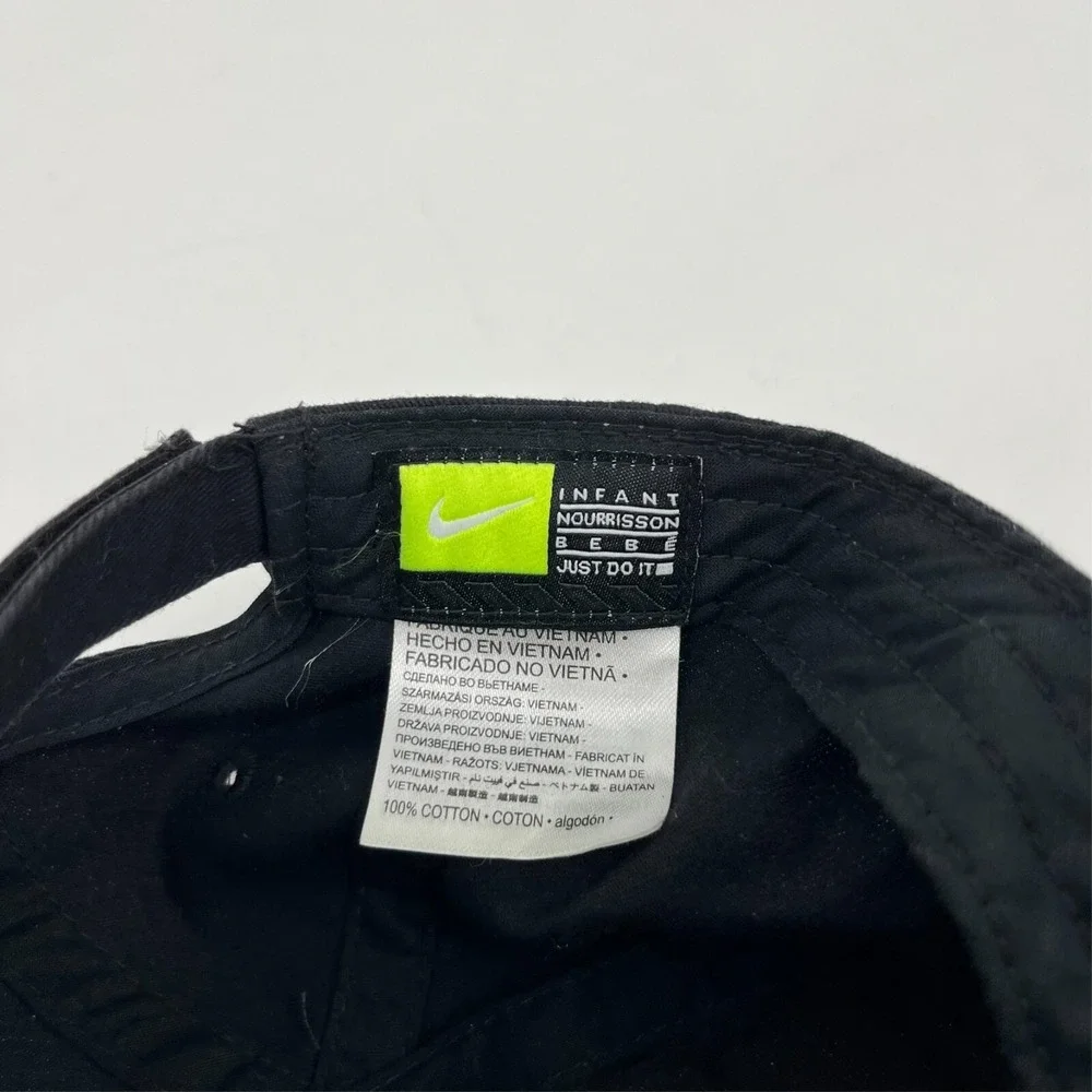 Nike Infant Futura Logo Baseball Cap Black Adjustable Cotton Hat